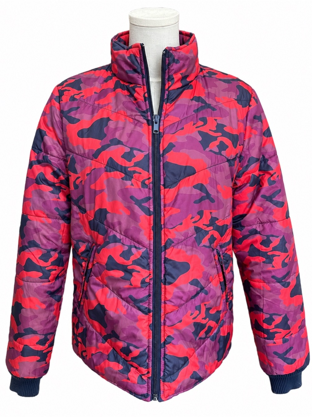 MOTHER The Two Faced Puffer I’m Here Reversible Camo Jacket Size S